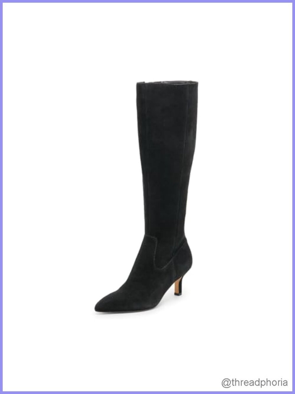 Suede H2O Knee High Equestrian Boots Kitten Heel Nylon Lined